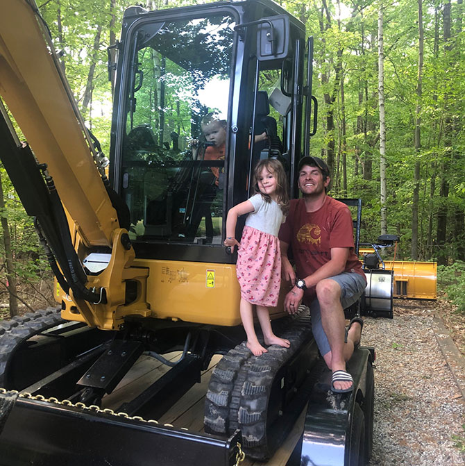 Matt Clarke with kids